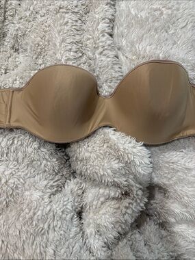 MT Strapless Bandeau Bra in Nude Tan
